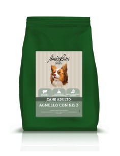 Crocchette cane olistiche con agnello e riso integrale 1.5kg, ipoallergeniche