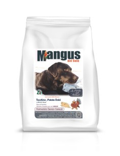 Crocchette per cane anziano tacchino e patata dolce 2kg grain free