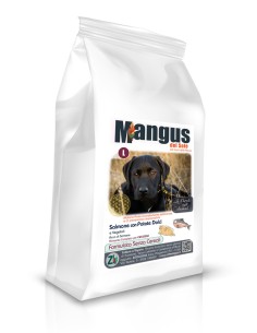 Crocchette cane misura grande cucciolo salmone e patata dolce 12kg grain free