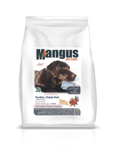 Crocchette cane dietetiche tacchino e patata dolce 2kg grain free