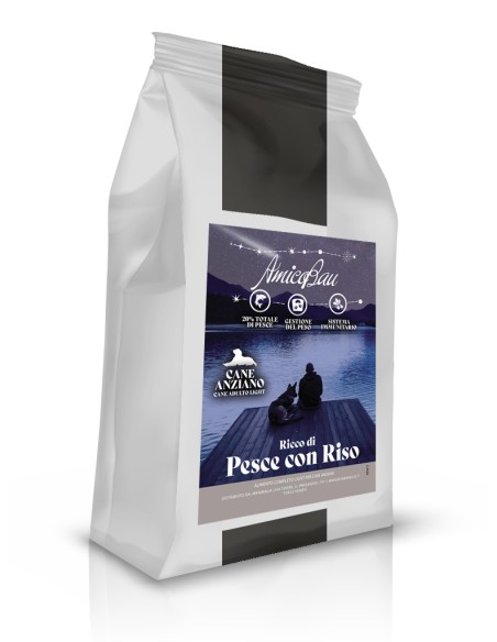 Crocchette dietetiche e cane anziano al pesce 10kg, superpremium