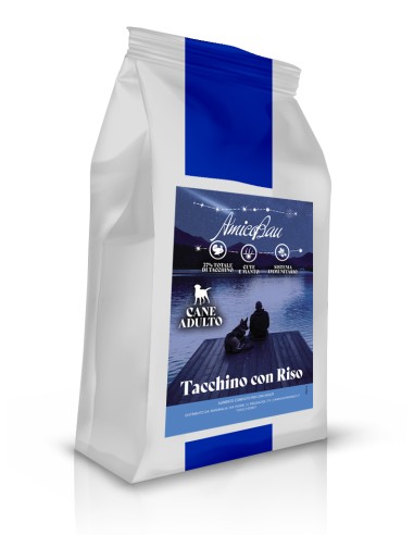 Crocchette cane tacchino e riso 10kg, superpremium