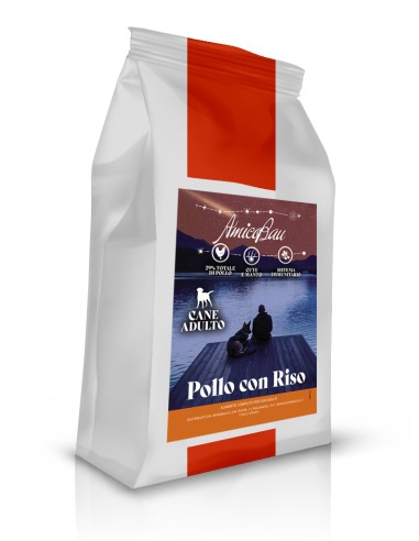 Crocchette cane pollo e riso 10kg, superpremium